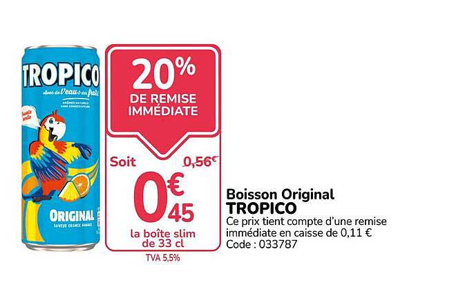 Boisson Original TROPICO