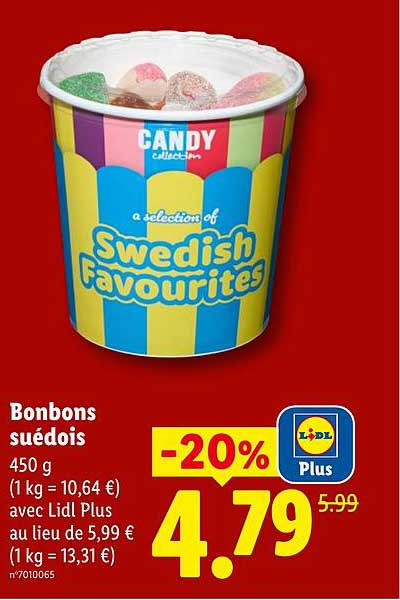 Bonbons suédois 450 g