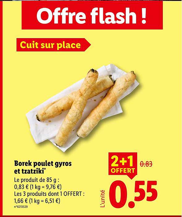 Borek poulet gyros et tzatziki*