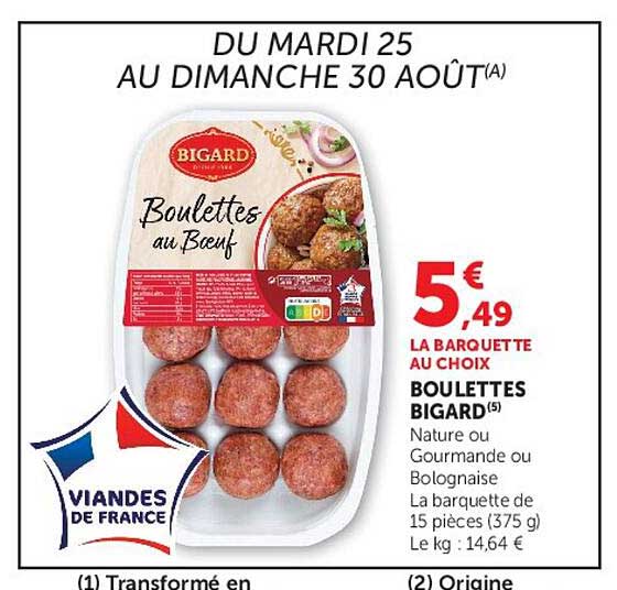 BOULETTES BIGARD