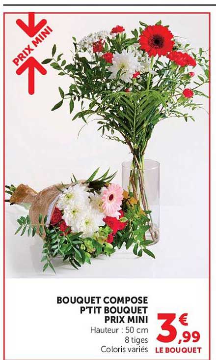 BOUQUET COMPOSE P'TIT BOUQUET PRIX MINI