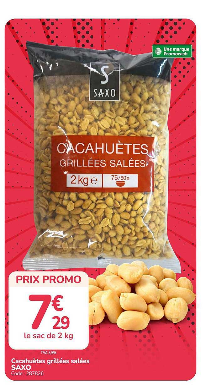 CACAHUÈTES GRILLÉES SALÉES SAXO