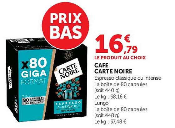 CAFE CARTE NOIRE