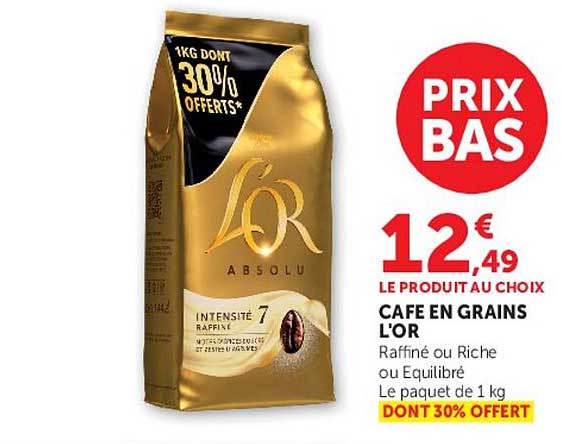 CAFE EN GRAINS L'OR