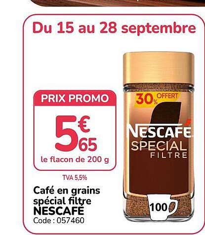 Café en grains spécial filtre NESCAFÉ