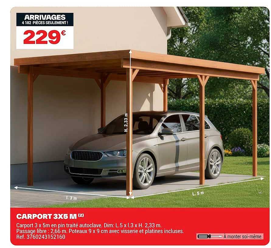 CARPORT 3X5 M