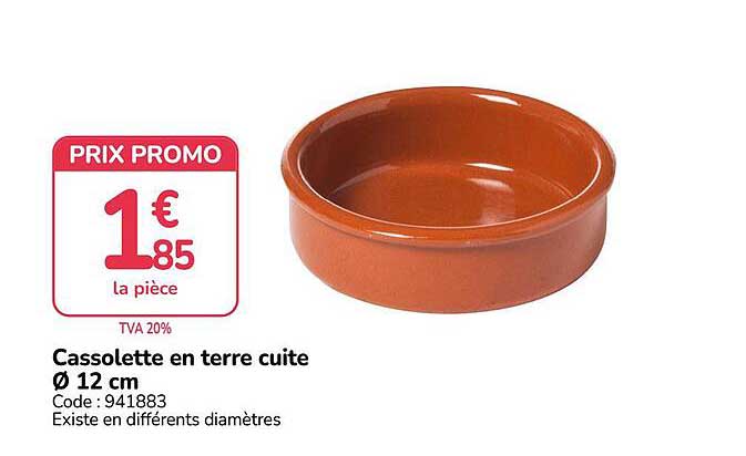Cassolette en terre cuite Ø 12 cm
