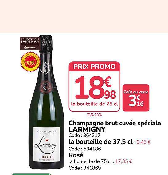 Champagne brut cuvée spéciale LARMIGNY