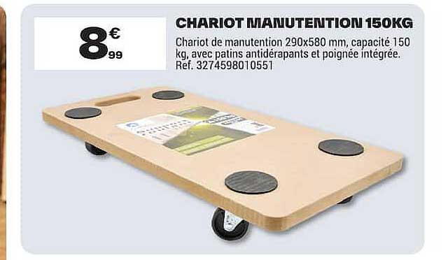 CHARIOT MANUTENTION 150KG
