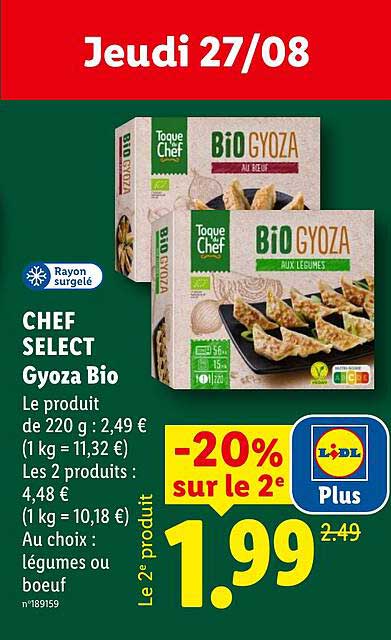 CHEF SELECT Gyoza Bio