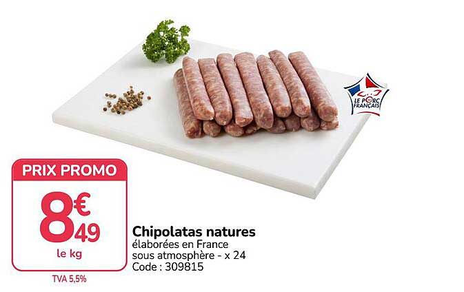 Chipolatas natures