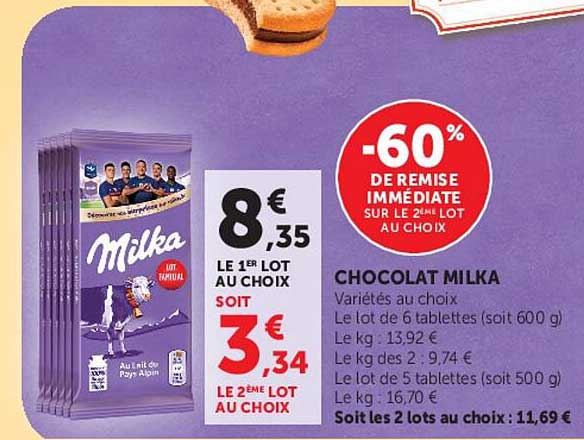 CHOCOLAT MILKA