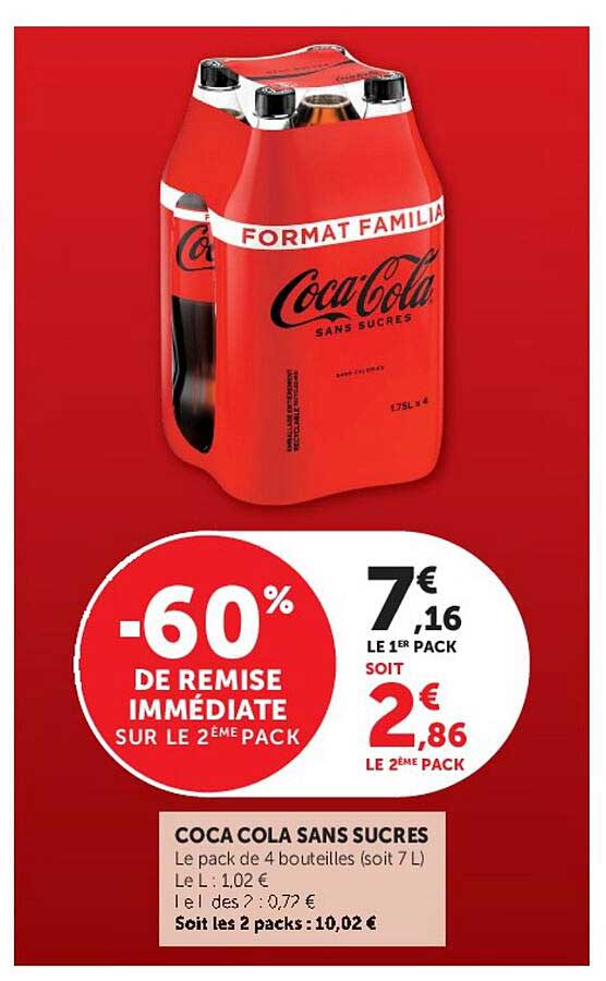 COCA COLA SANS SUCRES