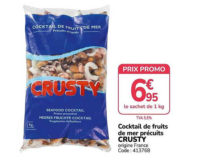 Cocktail de fruits de mer précuits CRUSTY