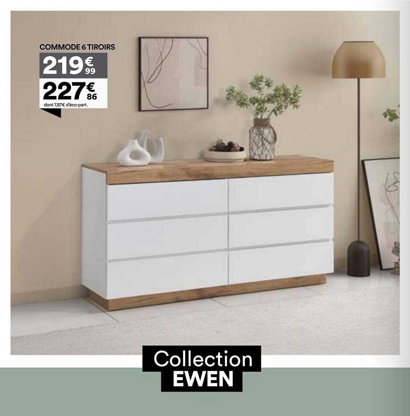 COMMODE 6 TIROIRS