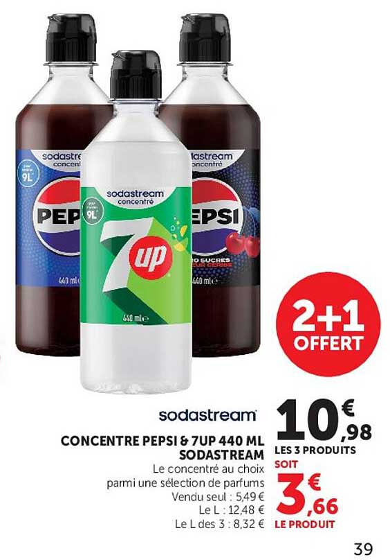 CONCENTRE PEPSI & 7UP 440 ML SODASTREAM