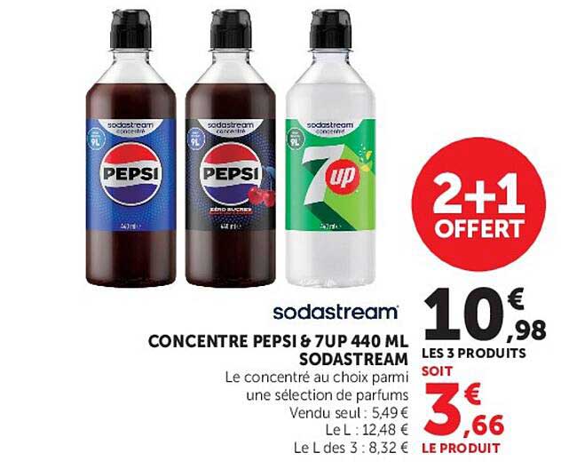 CONCENTRE PEPSI & 7UP 440 ML SODASTREAM
