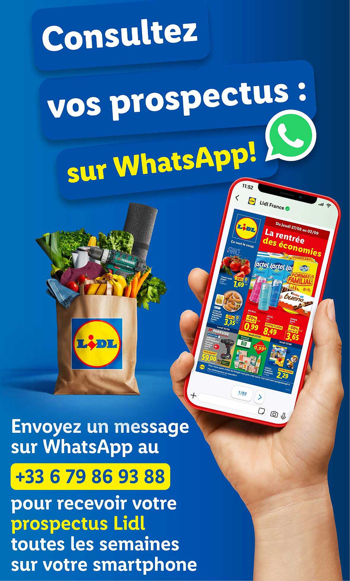 Consultez vos prospectus : sur WhatsApp!