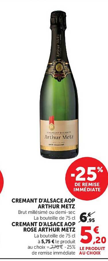 CREMANT D'ALSACE AOP ARTHUR METZ