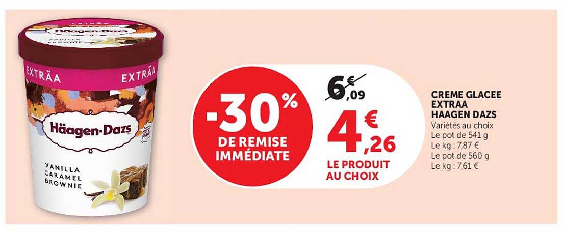 CREME GLACEE EXTRAA HAAGEN DAZS
