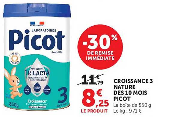 CROISSANCE 3 NATURE DES 10 MOIS PICOT