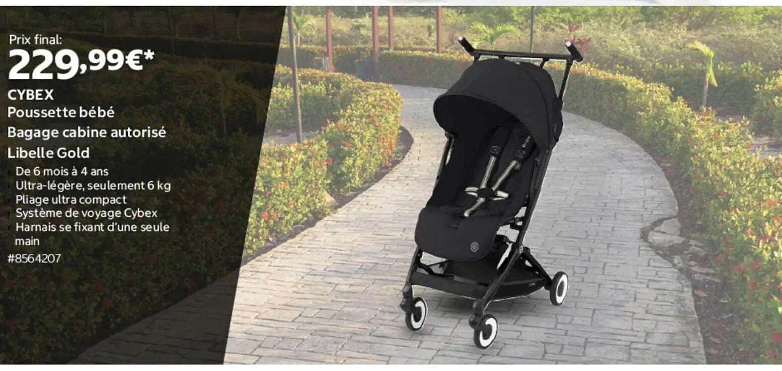CYBEX Poussette bébé Bagage cabine autorisé Libelle Gold