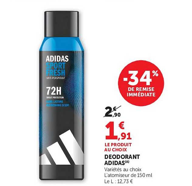 DEODORANT ADIDAS(A)
