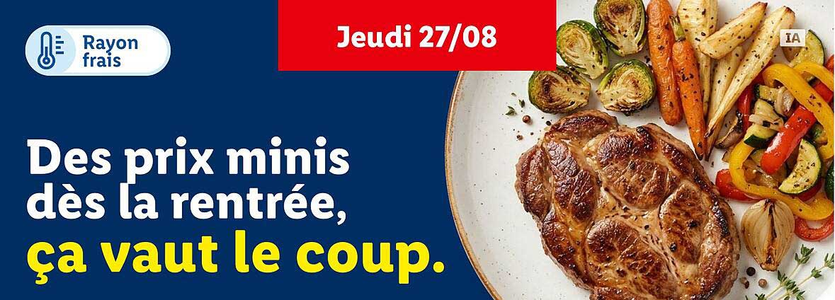 Des prix minis dès la rentrée, ça vaut le coup.