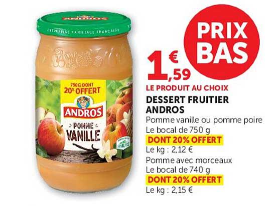 DESSERT FRUITIER ANDROS