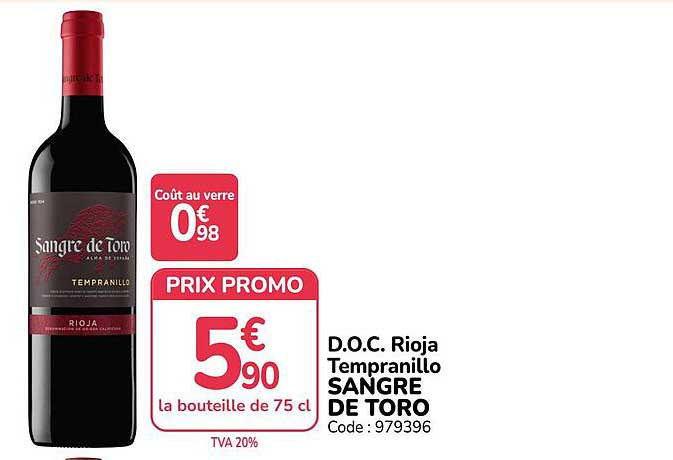 D.O.C. Rioja Tempranillo SANGRE DE TORO