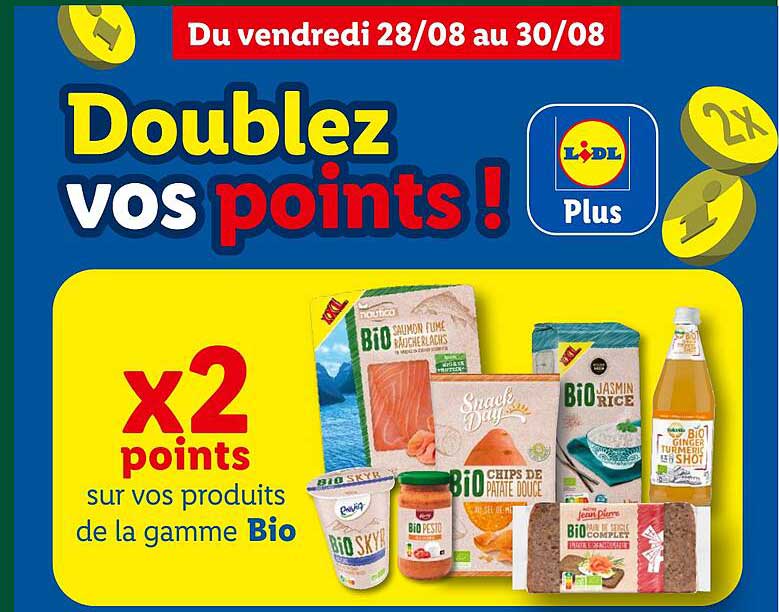 Doublez vos points !