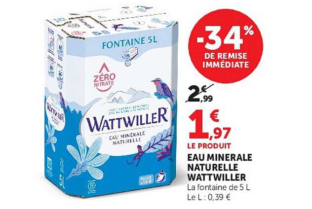 EAU MINÉRALE NATURELLE WATTWILLER