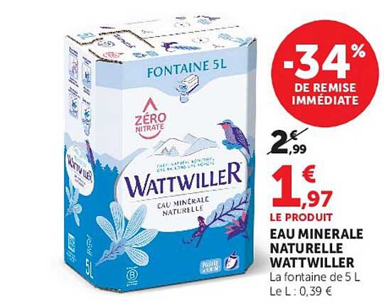 EAU MINERALE NATURELLE WATTWILLER