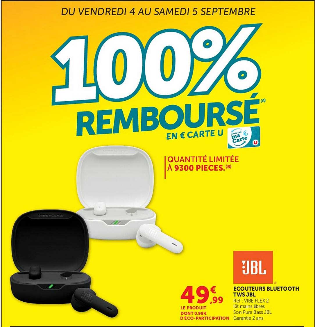 ÉCOUTEURS BLUETOOTH TWS JBL