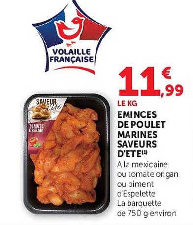 EMINCES DE POULET MARINES SAVEURS D'ETE(1)