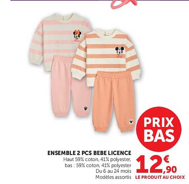 ENSEMBLE 2 PCS BEBE LICENCE