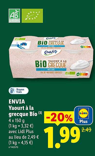 ENVIA Yaourt à la BIO grecque (3)