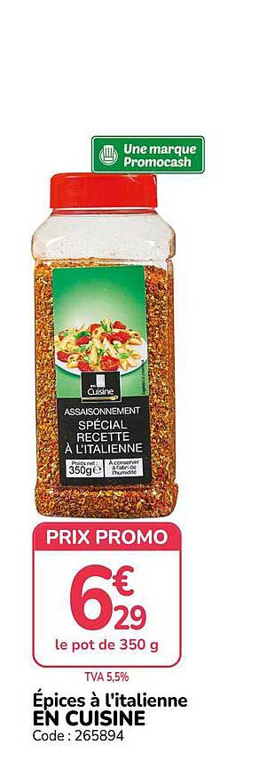 Épices à l'italienne EN CUISINE