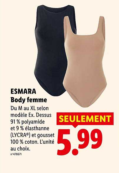 ESMARA Body femme