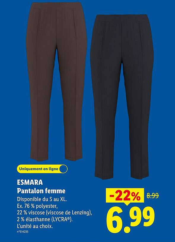 ESMARA Pantalon femme