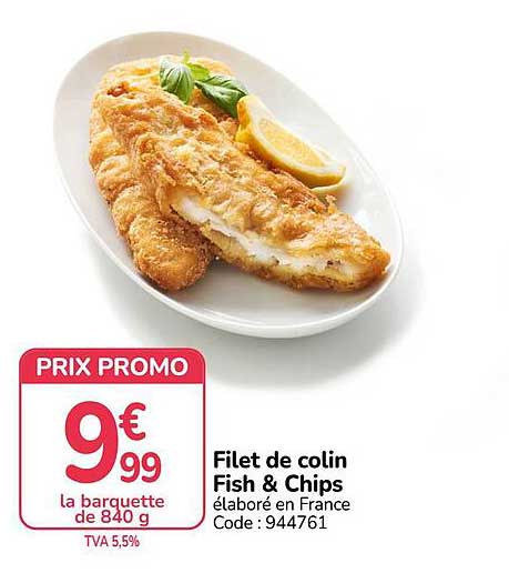 Filet de colin Fish & Chips