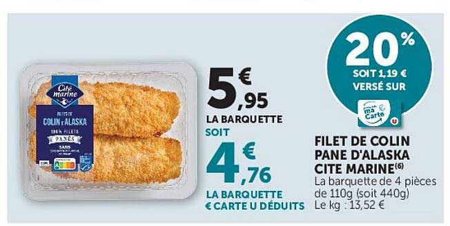 FILET DE COLIN PANE D'ALASKA CITE MARINE(6)