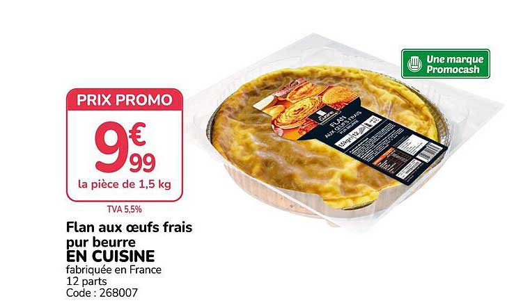 Flan aux oeufs frais pur beurre EN CUISINE