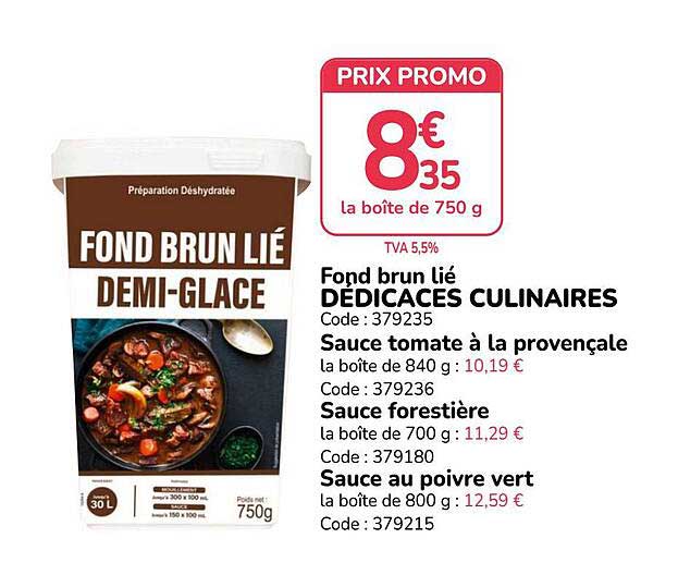 Fond brun lié DÉDICACES CULINAIRES