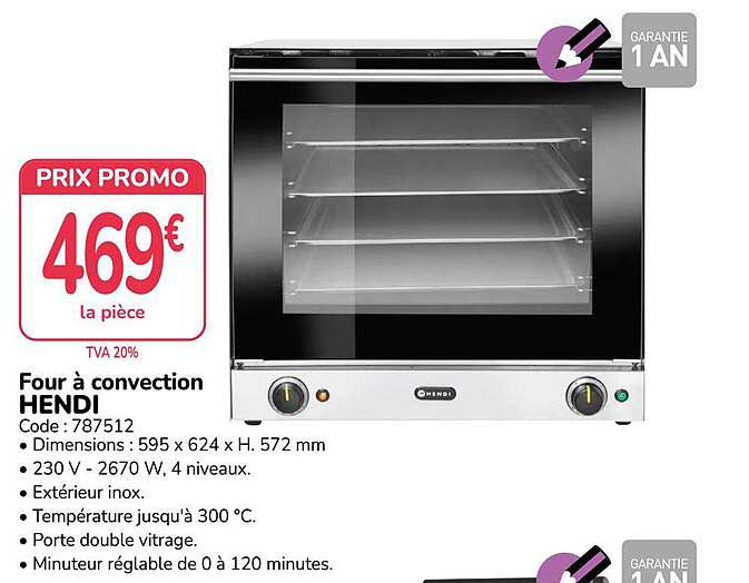Four à convection HENDI