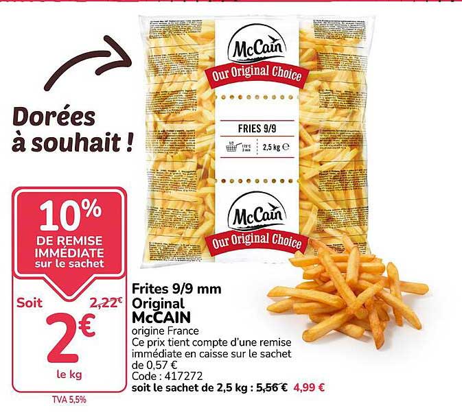 Frites 9/9 mm Original McCAIN