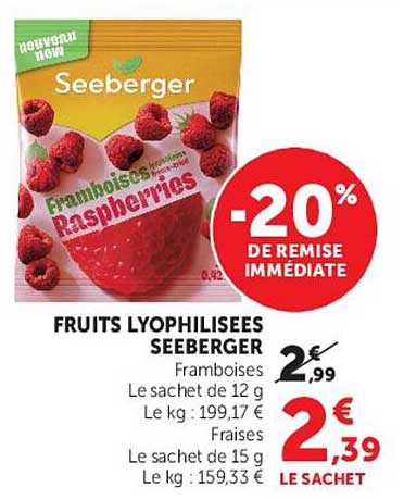 FRUITS LYOPHILISEES SEEBERGER