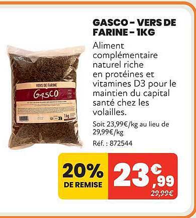 GASCO - VERS DE FARINE - 1KG