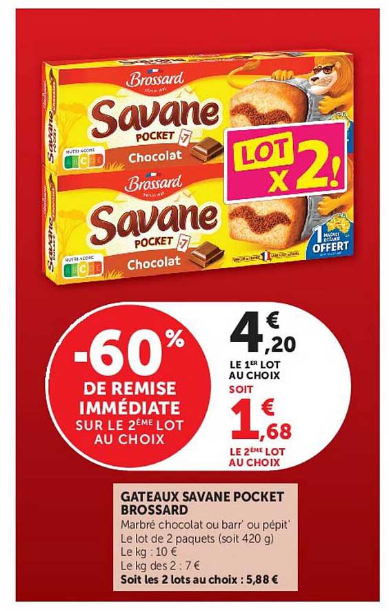 GATEAUX SAVANE POCKET BROSSARD