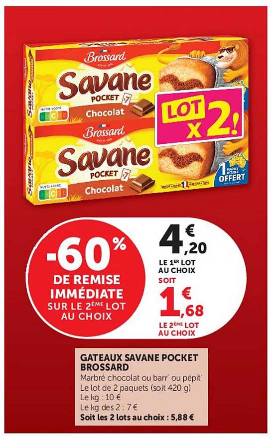 GATEAUX SAVANE POCKET BROSSARD